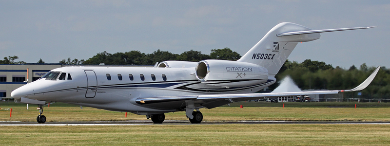 Photo – Cessna Citation X+ N503CX, Farnborough, UK, July 2014 (Brian T Richards)