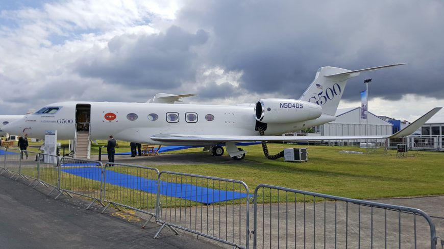 Gulfstream G500 on display for the first time